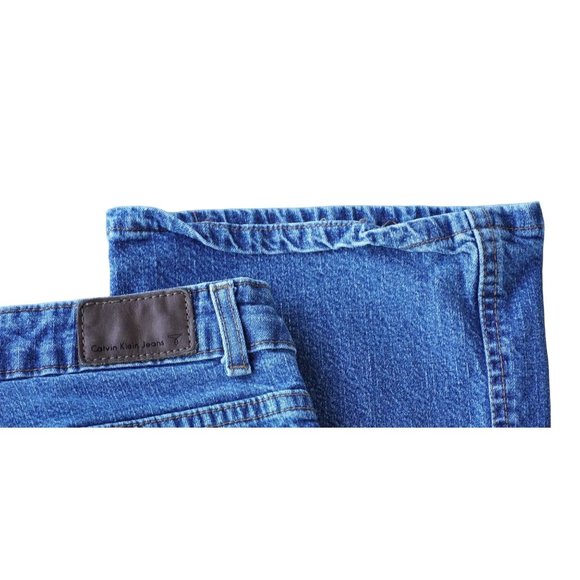 Calvin Klein Size Womens 8 jeans Stretch Slim Boot Cut Double Stone Wash - Picture 11 of 11